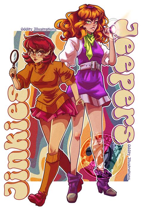 ArtStation - Daphne and Velma Fan Art (Redrawn)