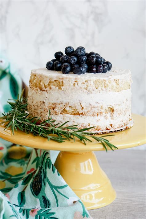 Easy Lemon Naked Cake with Vanilla Buttercream - Mochi Mommy