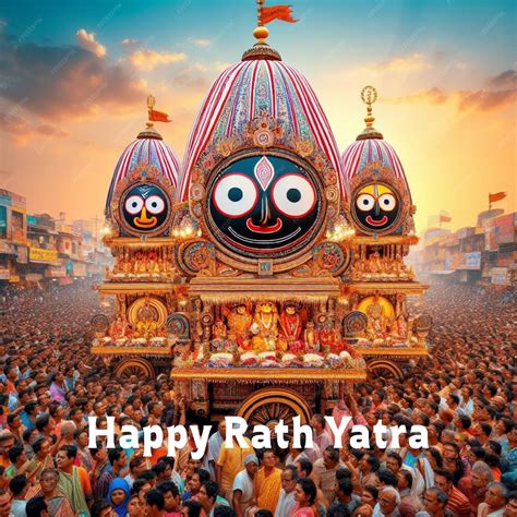 premium vector rath yatra jagannath rath yatra chariot festival lord