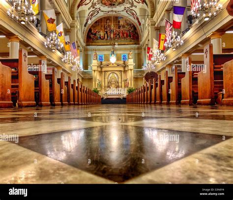 Interior of St Louis Cathedral in New Orleans Stock Photo - Alamy