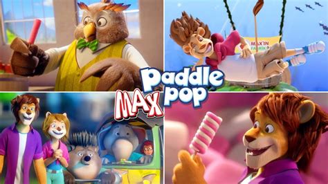 Funny Paddle POP Lion MAX Ice Cream Cartoon Commercials - YouTube