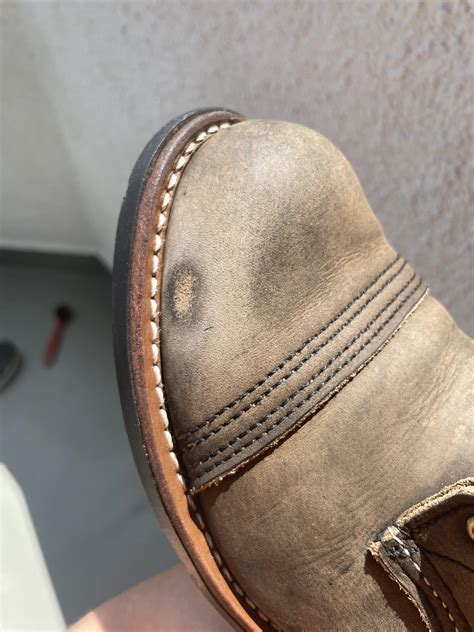 How to fix bruise on charcoal r&t? : r/RedWingShoes