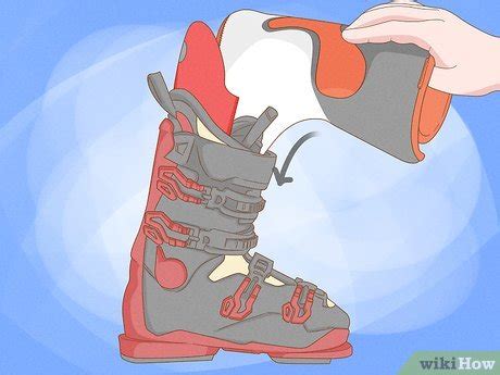 how to put a ski boot on