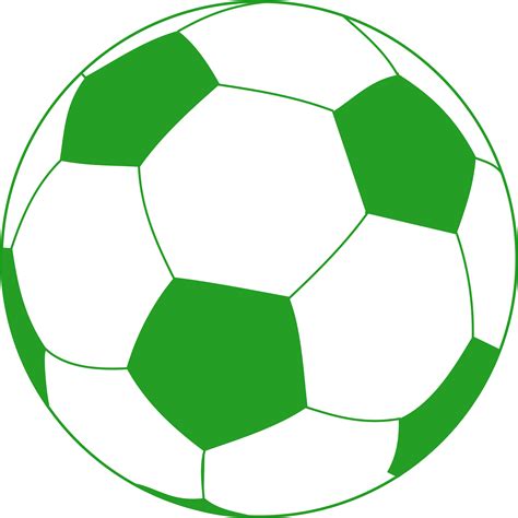 Download Image Freeuse Ball Vector Cartoon - Green Soccer Ball Clip Art