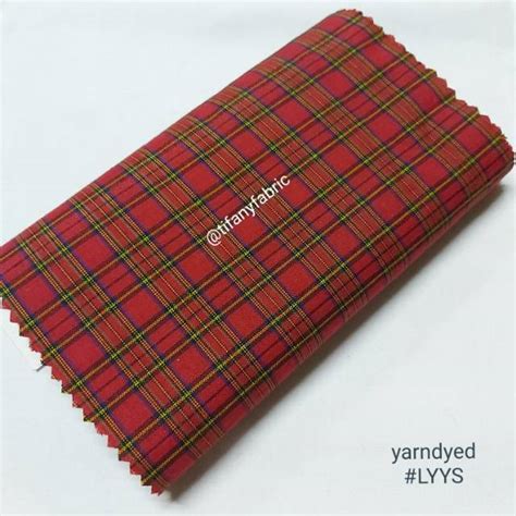 Jual Kain kotak Yanded Yandet yarndyed yarn dyed seragam roll | Shopee ...