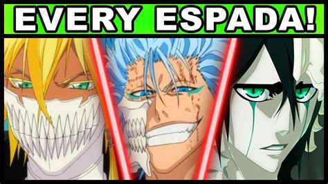 All 13 Espada and Their Powers Explained! (Every Member of Aizen's 10 ...