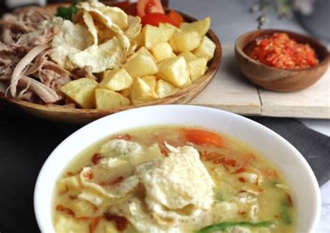resep soto ayam khas tasik oleh phie kitchen cookpad