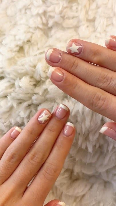 STAR GEL NAILS I DID MYSELF 🌟 #nails #nailart - YouTube