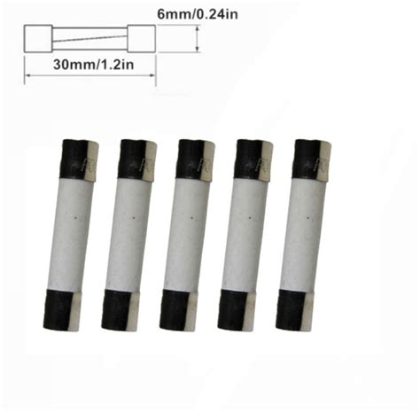 5Pcs 250V 3A F3AL250V 3 amp Fast Blow Acting Quick Ceramic Fuses 6x30mm ...