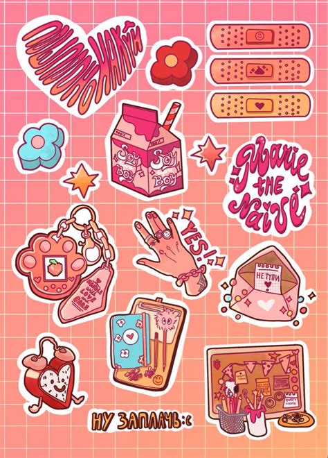 stickers for your inspiration | Sticker art, Print stickers, Aesthetic ...