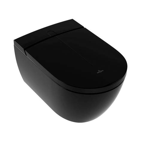 Villeroy & Boch ViClean I100 Dusch-WC V0E100S0 Glossy Black mit ...