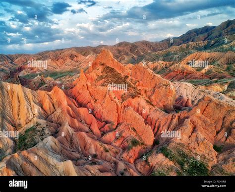 Fairytale Canyon Skazka in Kyrgyzstan, taken in August 2018 Stock Photo ...