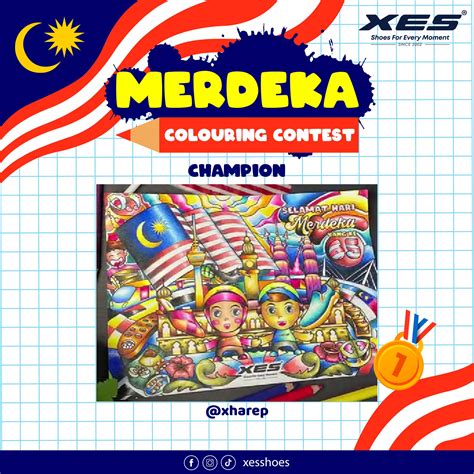 XES Shoes - 🇲🇾XES Merdeka Colouring Contest Winner...