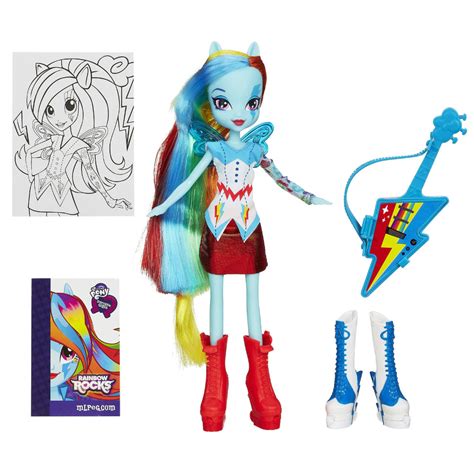 Кукла Rainbow Dash из серии 'Радужный рок', My Little Pony Equestria ...