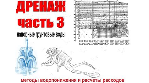 Дренаж (часть 3): водопонижение напорных грунтовых вод. - YouTube
