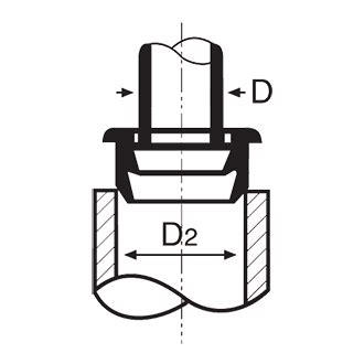 Резиновый соединитель для колен Duker SML
