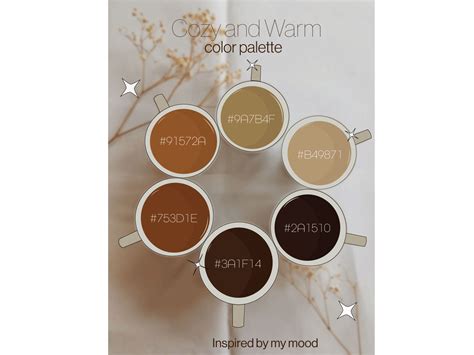 cozy  warm color palette  subah saiara ahmed  dribbble