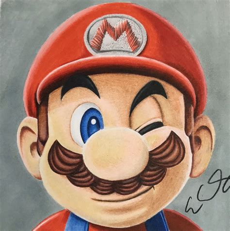 Super Mario Face Outline