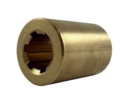 6 Spline Hub for 14mm Splined Shaft - Brass