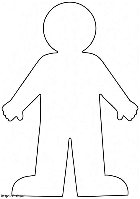 person outline coloring page