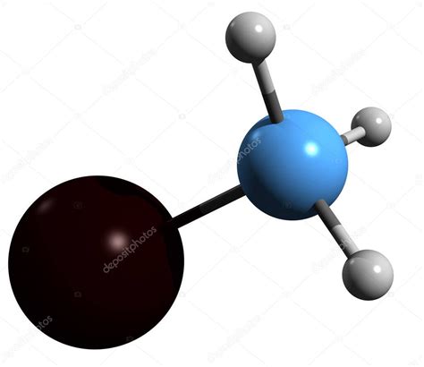 Imagen 3D de la fórmula esquelética de Iodometano: estructura química ...