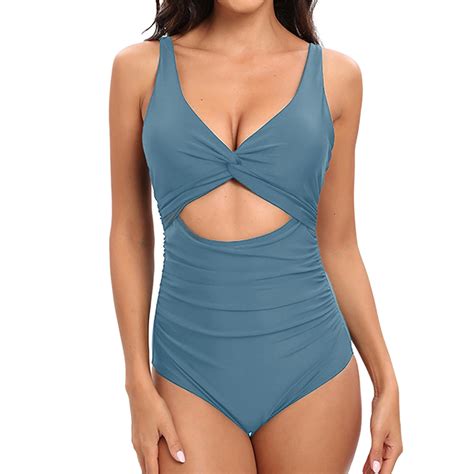 MSJUHEG Tummy Control Swimsuits for Women,One Piece Bathing Suit for