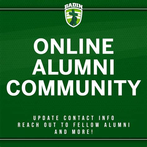 Alumni Resources @ Stephen T. Badin High School