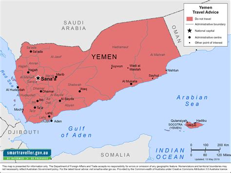 Yemen Africa Map