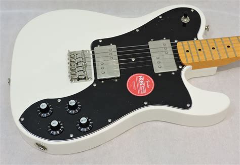 squier classic vibe  telecaster deluxe olympic white langley