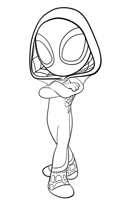Coloriage Ghost Spider - Coloriage 01 de Ghost Spider