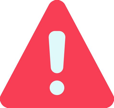 warning icon flat