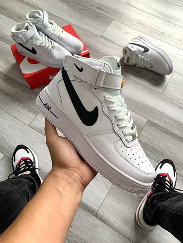 Купить Мужские кроссовки Nike Air Force 1 Mid white Найк Аир Форсы ...