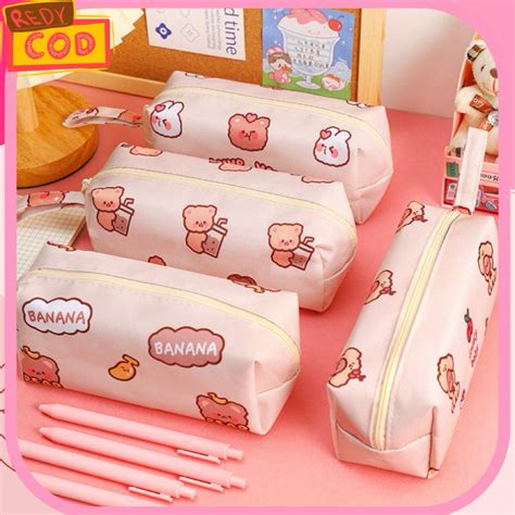 jual kikidoo kotak pensil aesthetic kawaii korea tempat pensil lucu