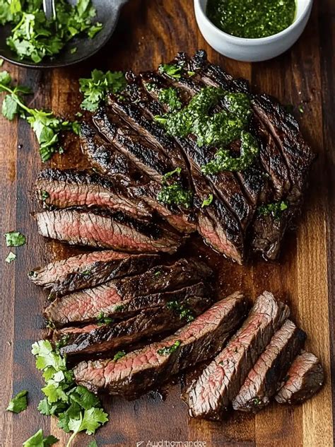 Ultimate Grilled Skirt Steak: Deliciously Juicy with Chimichurri