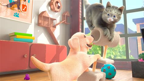 Kittens And Puppies Playing