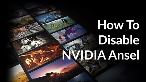 How to disable NVIDIA Ansel - YouTube