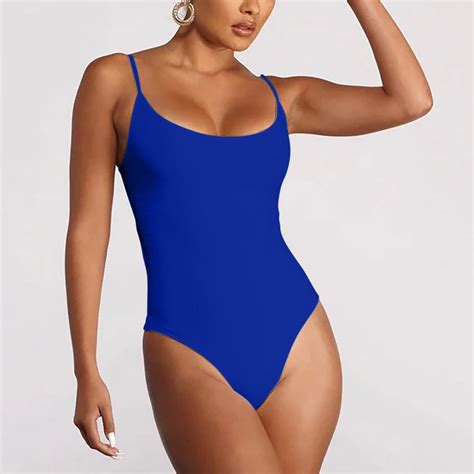 Nmnitkp Women's Round Neck Bikini Sets Hollow Out OnePiece Swimsuits