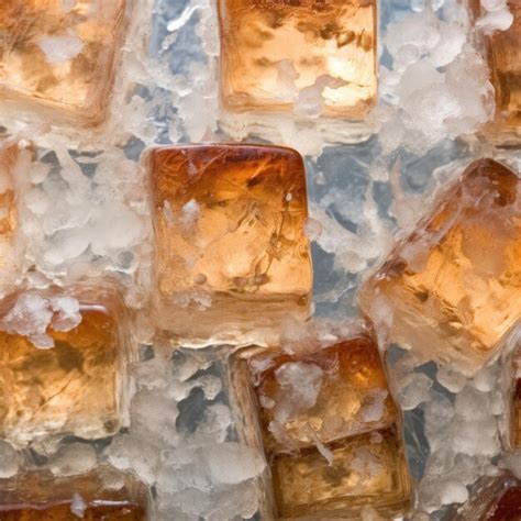 Premium Photo | Iced kola textureice cube float on the kola