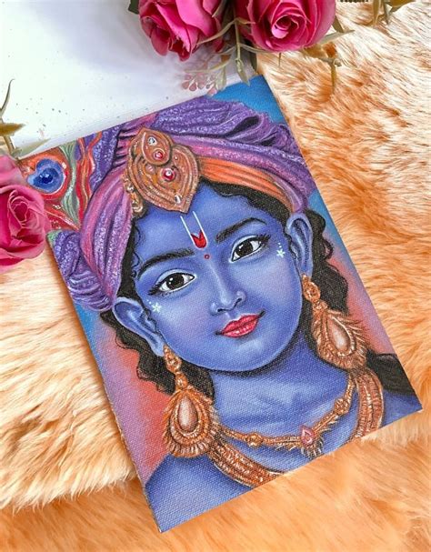 krishna painting hand painting art krishna drawing  canvas