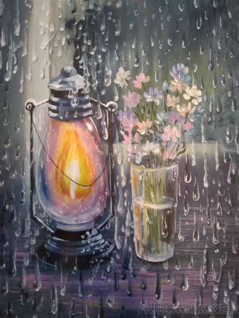 Картина Дождь за окном. Размеры: 30x40, Год: 2020, Цена: 2000 рублей ...