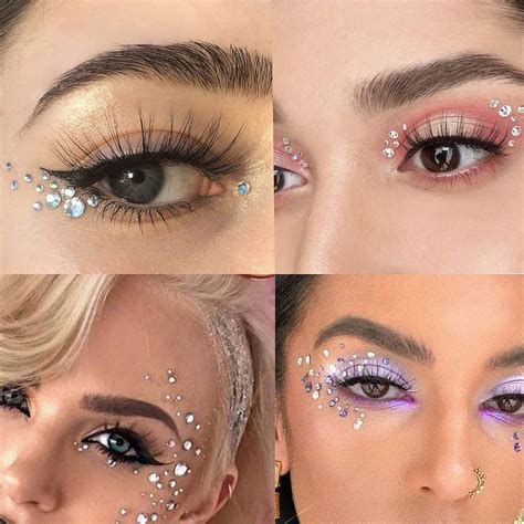 Face Gems AUGVO 2150 PCS Face Rhinestone Stickers for Makeup Self