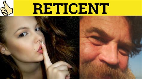 🔵 Reticent Reticently Reticence - Reticent Meaning - Reticence Examples ...