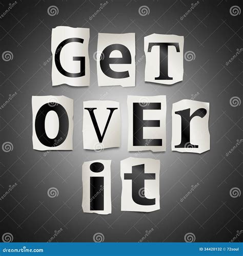 Get over it. stock illustration. Illustration of future - 34420132