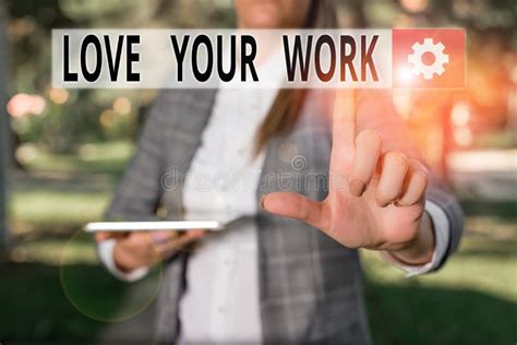 writing note showing love  work business photo showcasing