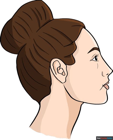 draw female face profile