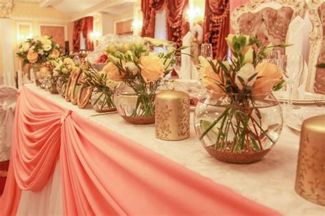 Свадьба в персиковом цвете | Table decorations, Home decor, Decor