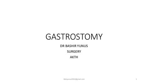 Gastrostomy