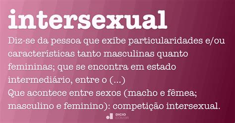 Intersexual O Que E