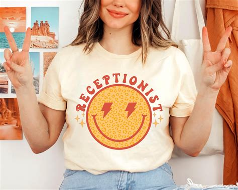 Receptionist Png Receptionist Sublimation Designs Retro - Etsy