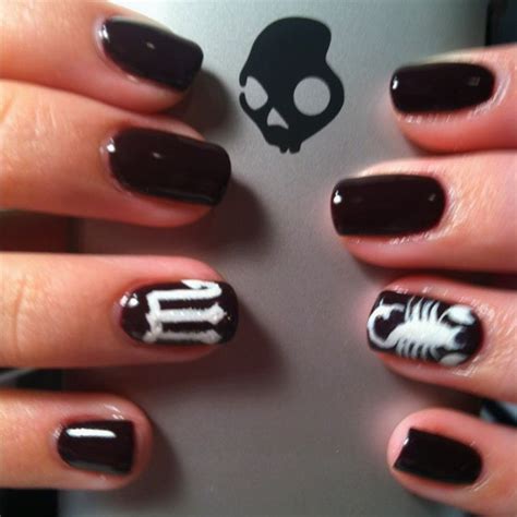 3+ Nail Art With Scorpion Design - Studio Irane Azad